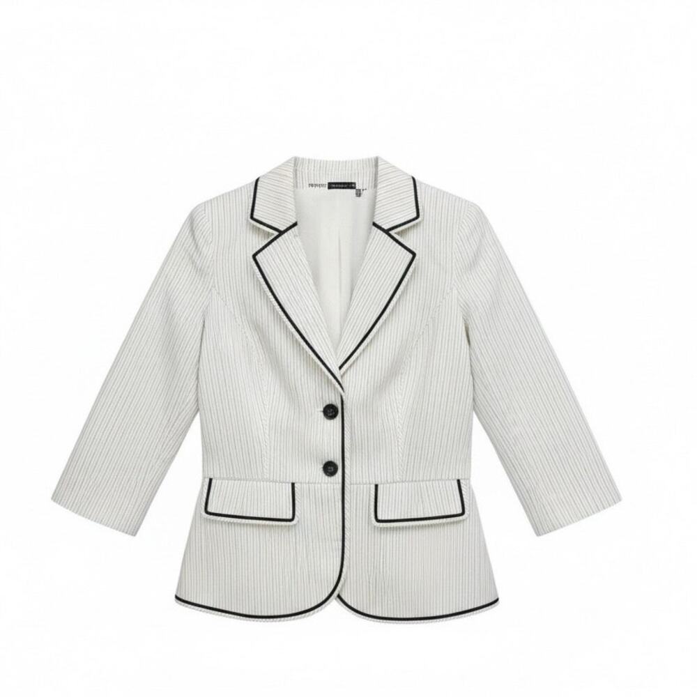 WHBM Pinstripe Blazer White House Black Market Size 2 NWT